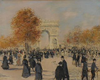 Les Champs-Élysées - Jean François Raffaëlli — Ansicht des Kunstwerks