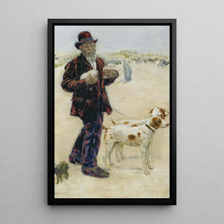 Jean Franois Raffalli - Man walking dogs.webp