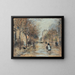 Straße in Asnières - Jean François Raffaëlli — gerahmtes Bild an der Wand