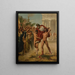 Diagoras, triumphierend von seinen Söhnen getragen - Jean Guillaume Rosier — gerahmtes Bild an der Wand