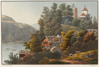 Jean Henri Baumann - Vue de Ringgenberg sur le lac de Brienz.webp