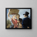 Gerüchte am Markt - Jean Henri de Coene — gerahmtes Bild an der Wand