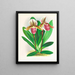 Cypripedium orphanum - Jean Jules Linden — gerahmtes Bild an der Wand
