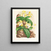 Cypripedium tonkinense - Jean Jules Linden — gerahmtes Bild an der Wand