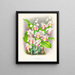 Phaius humbloti - Jean Jules Linden — gerahmtes Bild an der Wand