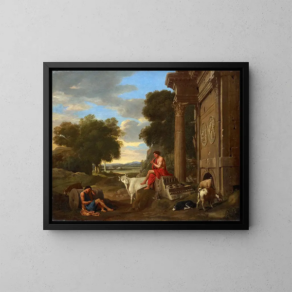 Merkur und Argus - Jean Lemaire — gerahmtes Bild an der Wand