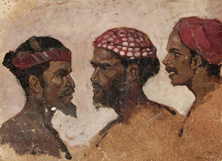 Jean Lulvs - Study of three heads.webp