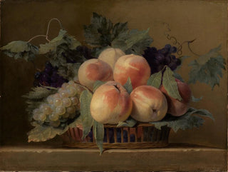 Korb mit Pfirsichen und Trauben - Jean Michel Picart — Ansicht des Kunstwerks
