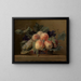Korb mit Pfirsichen und Trauben - Jean Michel Picart — gerahmtes Bild an der Wand