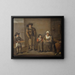 Eine Familie von Bauern - Jean Michelin — gerahmtes Bild an der Wand