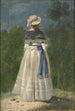 Eine elegante Dame von hinten gesehen - Jean Pillement — Ansicht des Kunstwerks