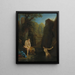 Diane und eine Nymphe beim Baden - Jean Raoux — gerahmtes Bild an der Wand