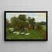Die Promenade - Jean Richard Goubie — gerahmtes Bild an der Wand
