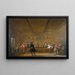 Die Billardpartie - Jean Siméon Chardin — gerahmtes Bild an der Wand