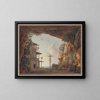 Jean Thomas Thibault - Design for Stage Set for the Second Act of Elisca or LHabitante de Madagascar.webp