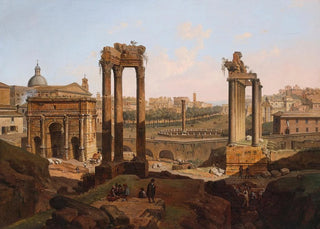 Jean Victor Louis Faure - A view of the Forum Romanum Rome.webp