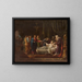 Jesus, der die Tochter des Jairus auferweckt - Jean Vignaud — gerahmtes Bild an der Wand