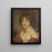 Portrait eines jungen Mädchens - Jeanne-Philiberte Ledoux — gerahmtes Bild an der Wand