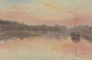 Jeanne JegouCadart - Effet de lumire au couchant sur un bateau amarr.webp