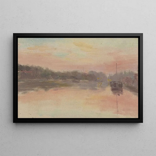Jeanne JegouCadart - Effet de lumire au couchant sur un bateau amarr.webp