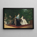 Tee im Wintergarten - Jeanne Samson — gerahmtes Bild an der Wand