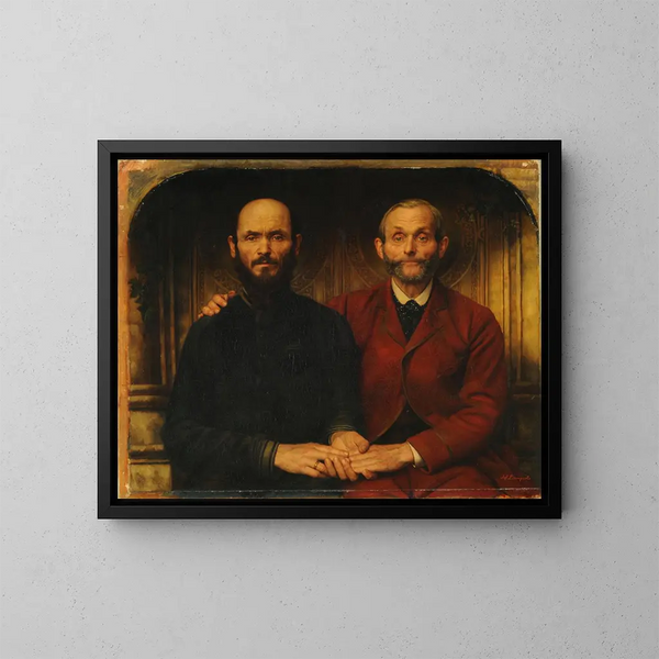 Freundschaft - Jef Leempoels — gerahmtes Bild an der Wand