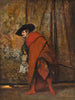 Polonius hinter dem Vorhang - Jehan Georges Vibert — Ansicht des Kunstwerks