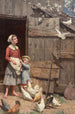 Die weiße Taube - Jennie Augusta Brownscombe — Ansicht des Kunstwerks
