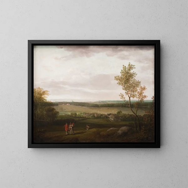 Ansicht der Landschaft bei Jgerspris - Jens Juel — gerahmtes Bild an der Wand
