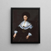 Portrait von Maria Salome von Stalburg 1602-1646 Ehefrau von Johann Maximilian zum Jungen - Jeremias van Winghe — gerahmtes Bild an der Wand