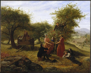 Apfelernte - Jerome Thompson — Ansicht des Kunstwerks