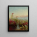 Berge in Blumen - Jerome Thompson — gerahmtes Bild an der Wand