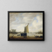 Blick auf den Fluss - Jeronymus van Diest II — gerahmtes Bild an der Wand