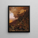 Eine Klippe in den Katskills - Jervis McEntee — gerahmtes Bild an der Wand