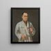 Selbstporträt - Jerzy Ascher — gerahmtes Bild an der Wand