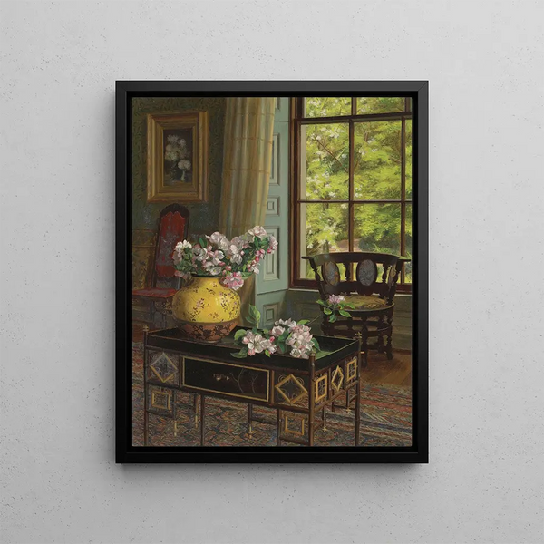 Apfelblütenbaum - Jessica Hayllar — gerahmtes Bild an der Wand