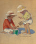 Bauen einer Sandburg - Jessie Willcox Smith — Ansicht des Kunstwerks