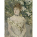 Junge Frau in Ballkleid - Berthe Morisot — in einem Innenraum präsentiert