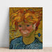 Reproduktion des Gemäldes Junger Mann mit Mohnblume - Vincent van Gogh