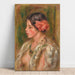 Reproduktion des Gemäldes Junge Frau mit Rose - Pierre-Auguste Renoir