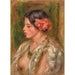 Reproduktion des Gemäldes Junge Frau mit Rose - Pierre-Auguste Renoir