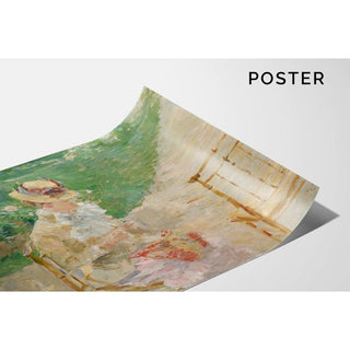 Jeune femme au tricot - Berthe Morisot | Reproduction Tableau Décoration murale affiche copie