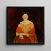 Junge Frau in Gelb - Charles Webster Hawthorne — gerahmtes Bild an der Wand