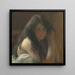 Junge Frau beim Frisieren, Öl auf Leinwand - Henri Martin — gerahmtes Bild an der Wand