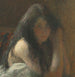 Junge Frau beim Frisieren, Öl auf Leinwand - Henri Martin — Ansicht des Kunstwerks