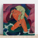 Reproduktion des Gemäldes Junge Junge mit einem Lamm; Der gute Hirte - Franz Marc