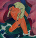 Junge Junge mit einem Lamm, Der gute Hirte - Franz Marc — Ansicht des Kunstwerks