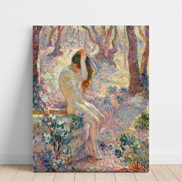 Reproduktion des Gemäldes Jugendliches nudes sitzend am Brunnenrand - Henri Lebasque