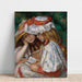 Reproduktion des Gemäldes Junge Mädchen beim Lesen - Pierre-Auguste Renoir