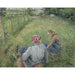 Reproduktion des Gemäldes Junge Bäuerinnen ruhen sich auf den Feldern bei Pontoise aus - Camille Pissarro
